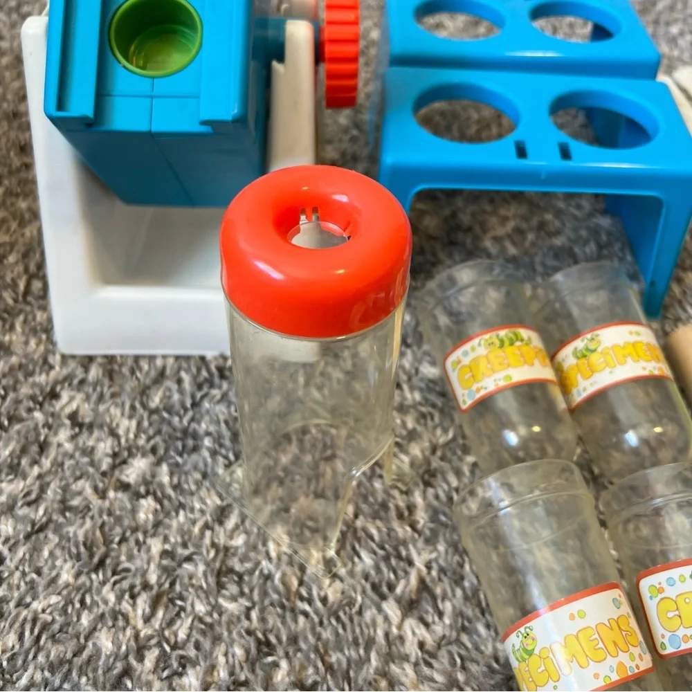 Play-doh Vintage 1980 Microscope Crank Out Crazy Critters In Box Set Kenner‎